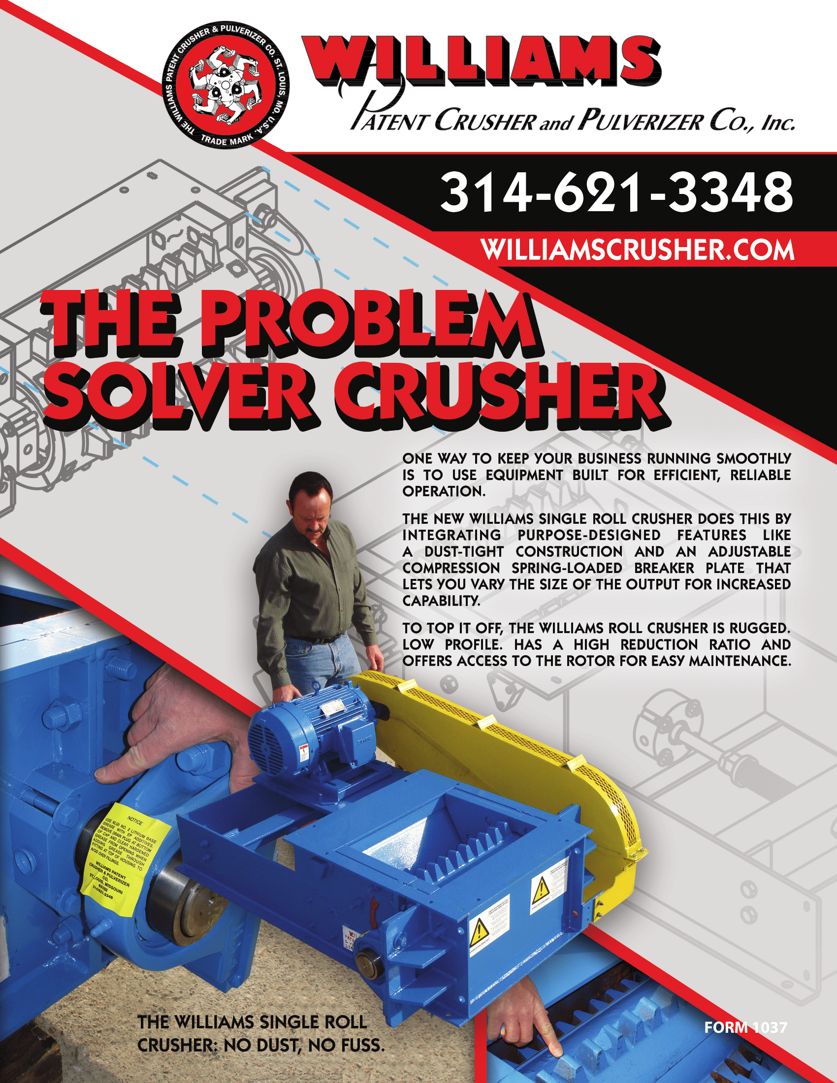 The Problem Solver Roller Crusher Flyer - Williams Patent Crusher